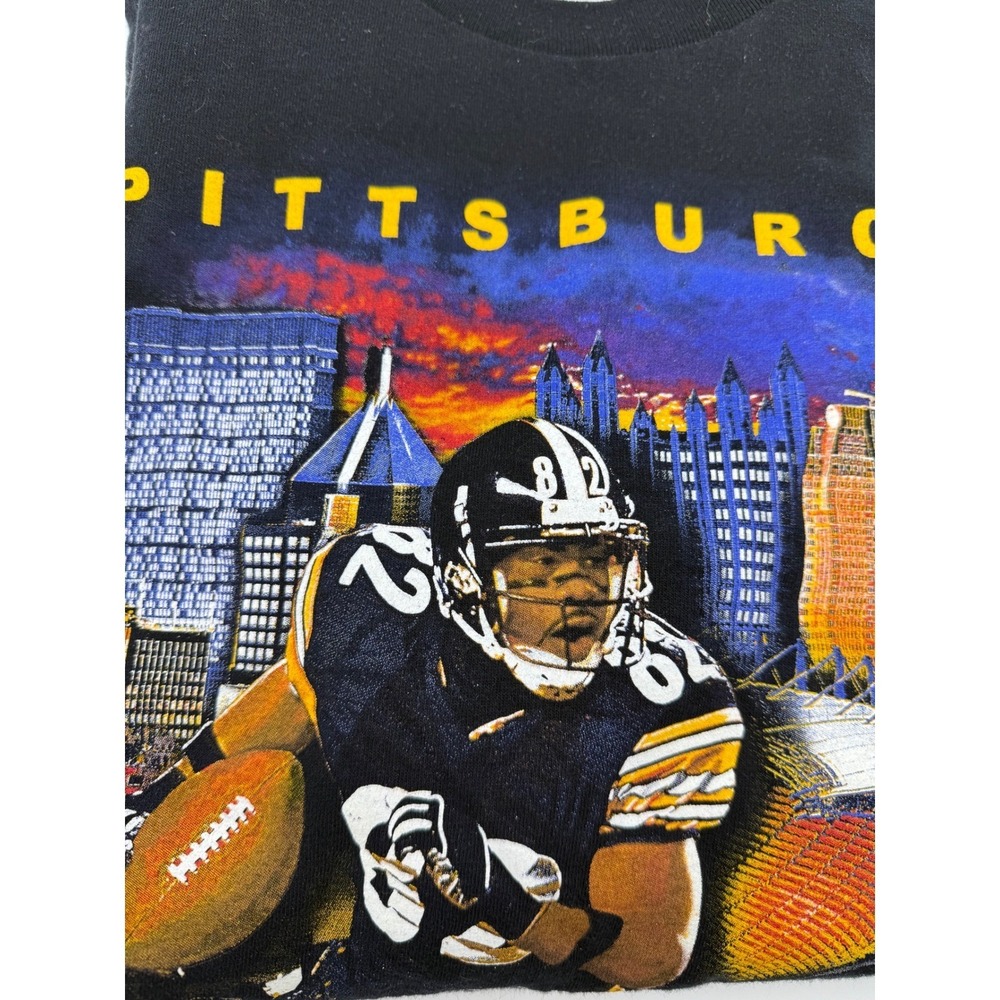 Antwaan Randle El Pittsburgh Steelers Graphic Tee Shirt Black Mens Large L VTG - Picture 6 of 6
